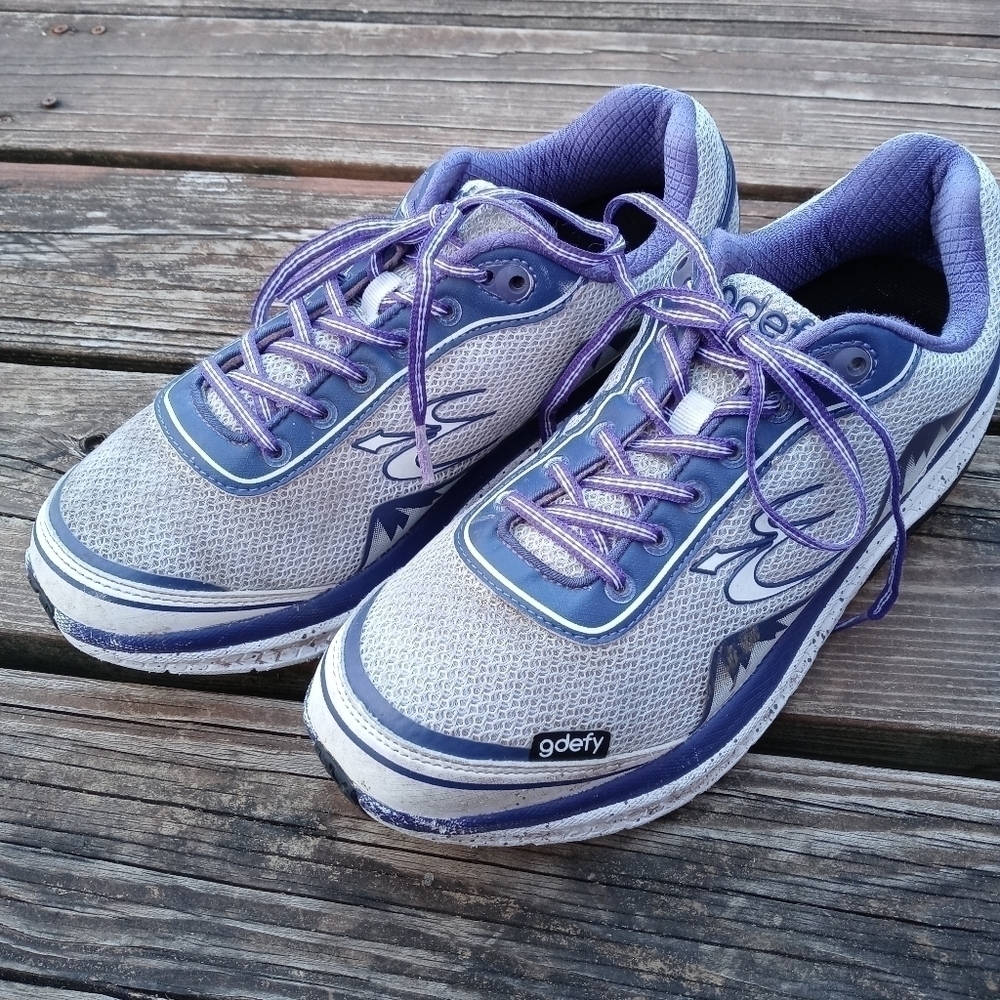 Gdefy Gravity Defyer Women's Size 11 Purple White Sneakers Shoes TB9024FWP-M. 20